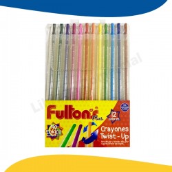 CRAYONES TWIST-UP. 12 COL....