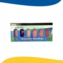 SET ACUARELA METALICA 6...
